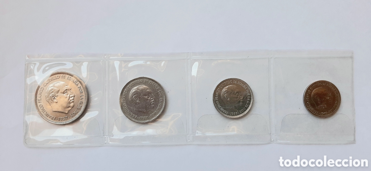 Monedas Franco: Serie 4 monedas Franco - Foto 4