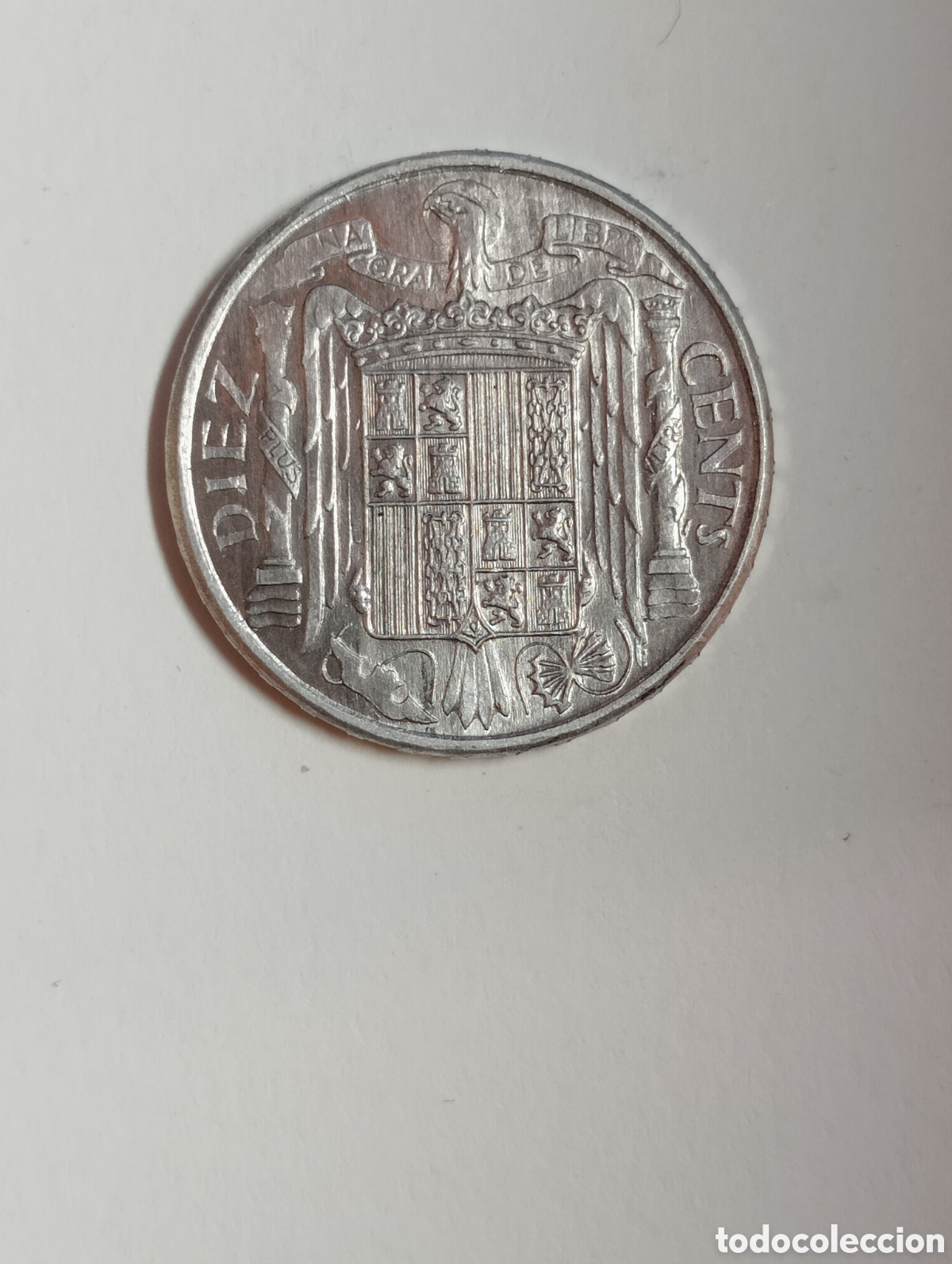 Monedas Franco: ESPA&Ntilde;A 10 c&eacute;ntimos 1953 - Foto 2