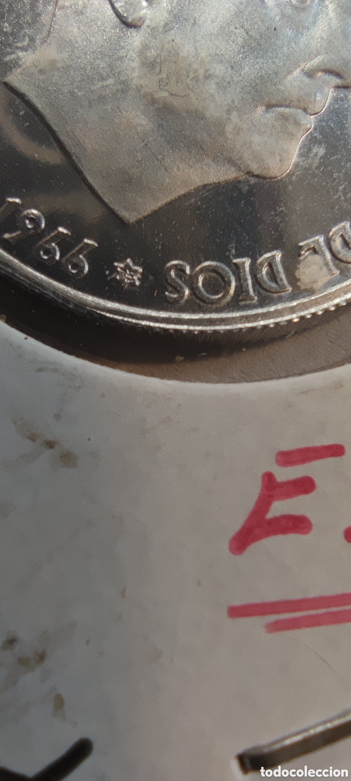 Monedas Franco: 50 c&eacute;ntimos 1966 *75 - Foto 3