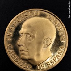 Monedas Franco: MONEDA DE ORO 22 QUILATES 17,5 GRAMOS ACUÑACIONES ESPAÑOLAS S.A. FRANCISCO FRANCO.