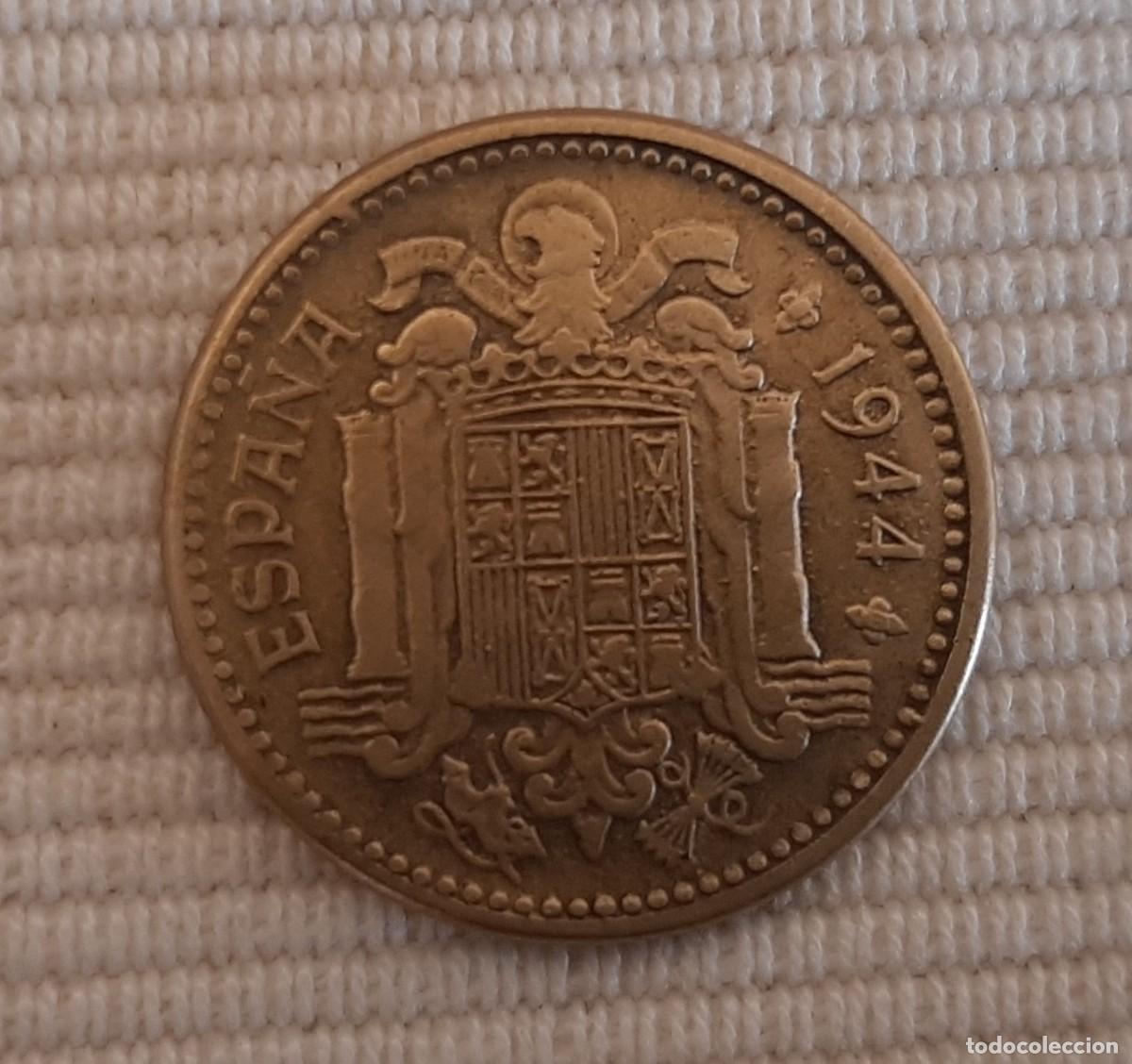 Monedas Franco: PESETA DE 1944. - Foto 2