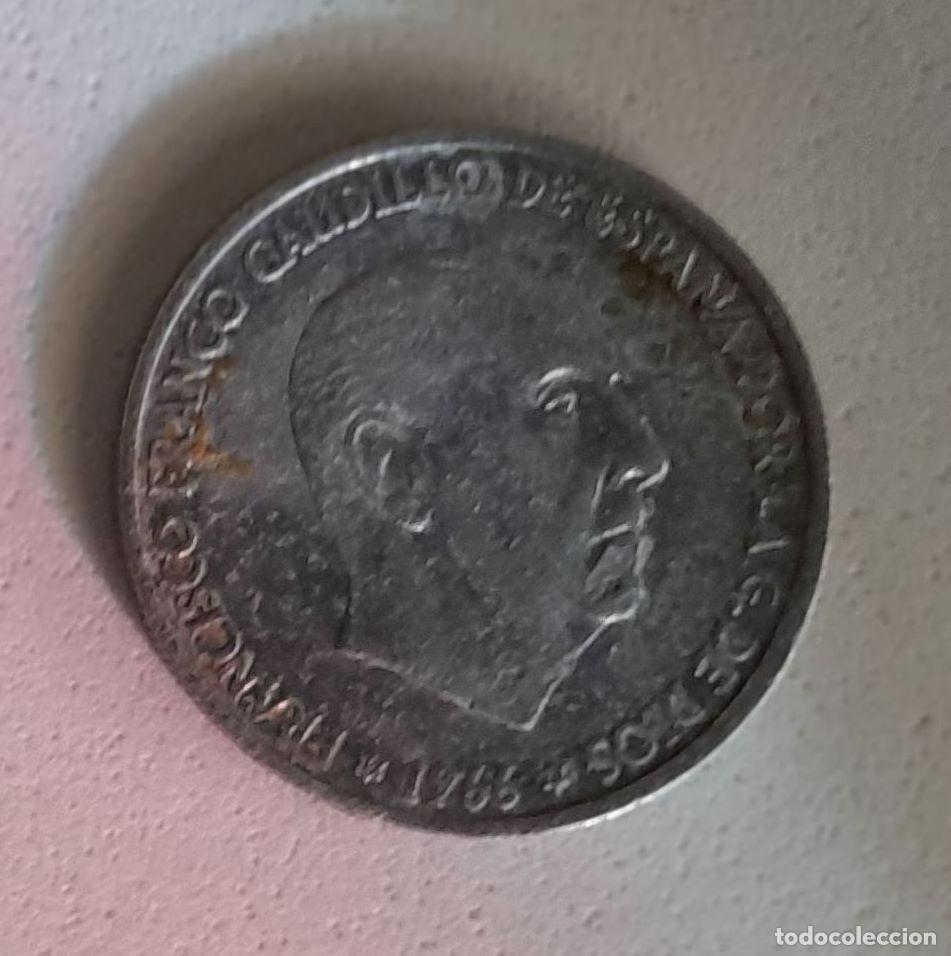 Monedas Franco: Moneda de 50 centimos 1966 Estrella 71 - Foto 2