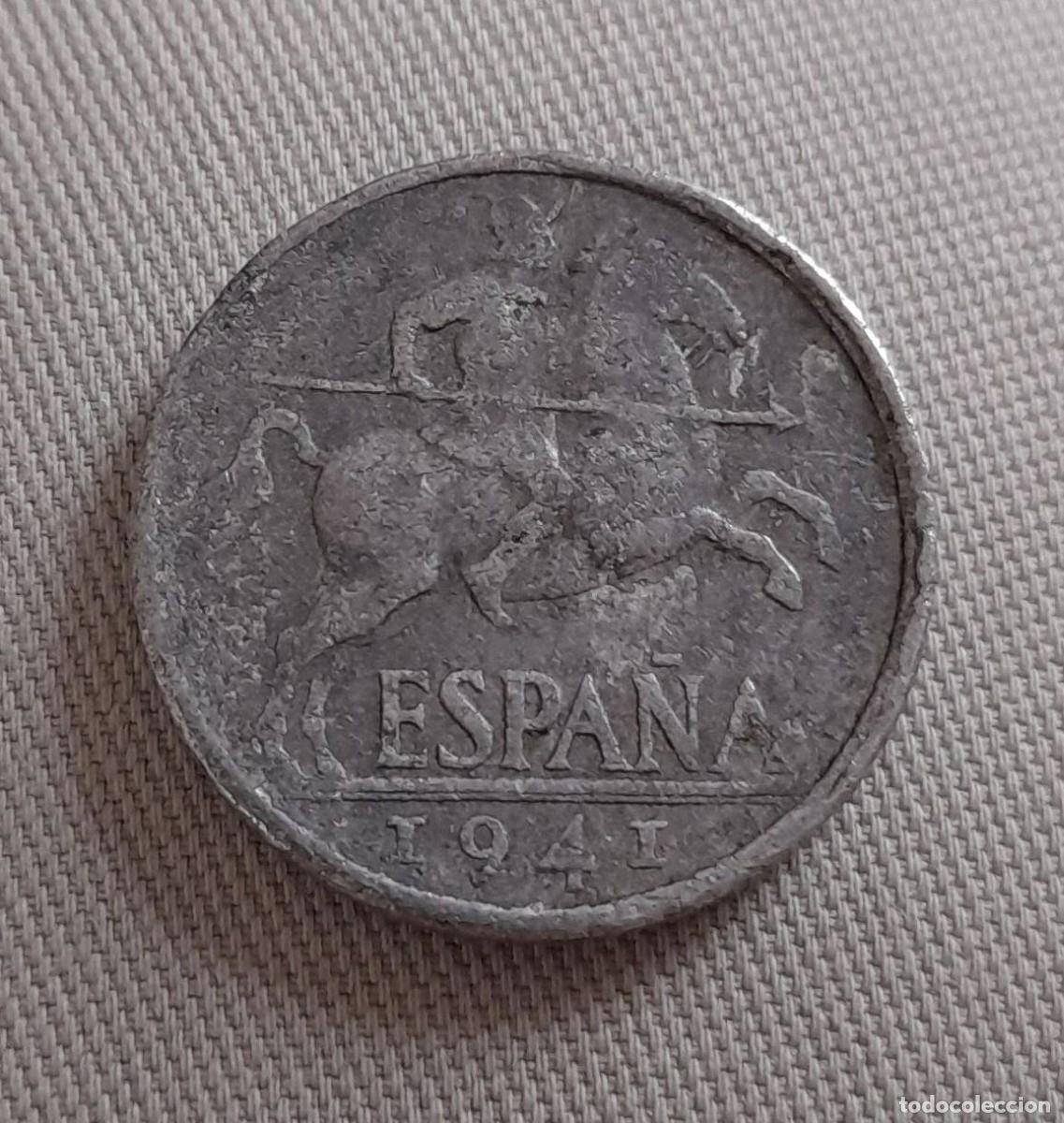 Monedas Franco: Moneda de 10 centimos de 1941 - Foto 2