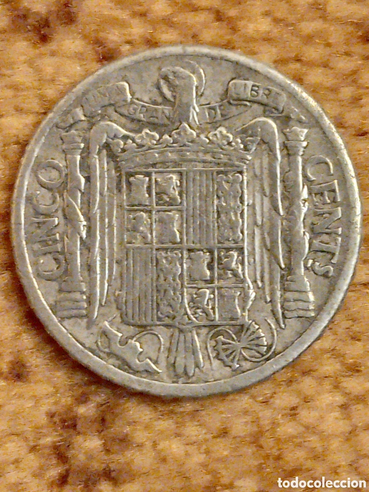 Monedas Franco: Moneda de 5 cts Espa&ntilde;a 1941 - Foto 2
