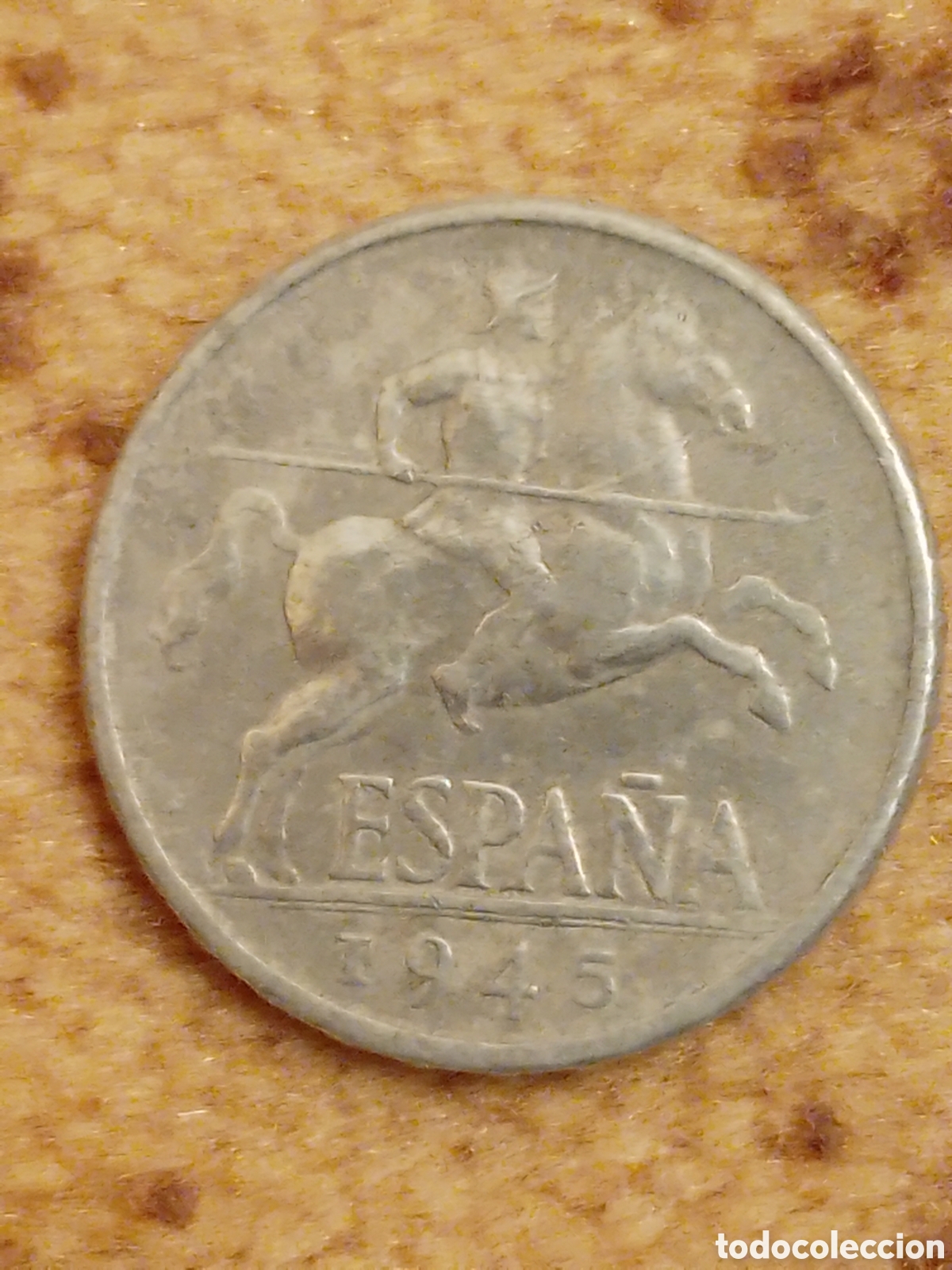 Monedas Franco: Moneda de 5 cts Espa&ntilde;a 1945 - Foto 1