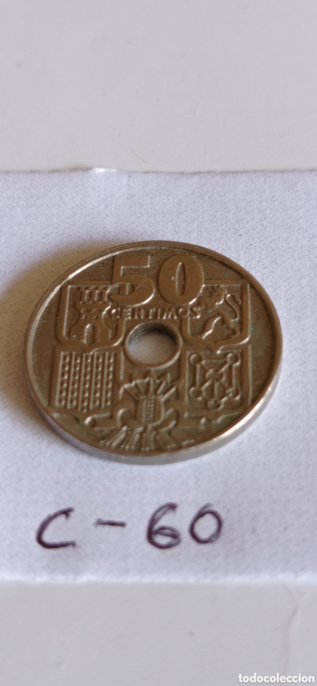 Monedas Franco: MONEDA DE 50 CENTIMOS / DEL ESTADO ESPA&Ntilde;OL - 1963 - *60 - Foto 2