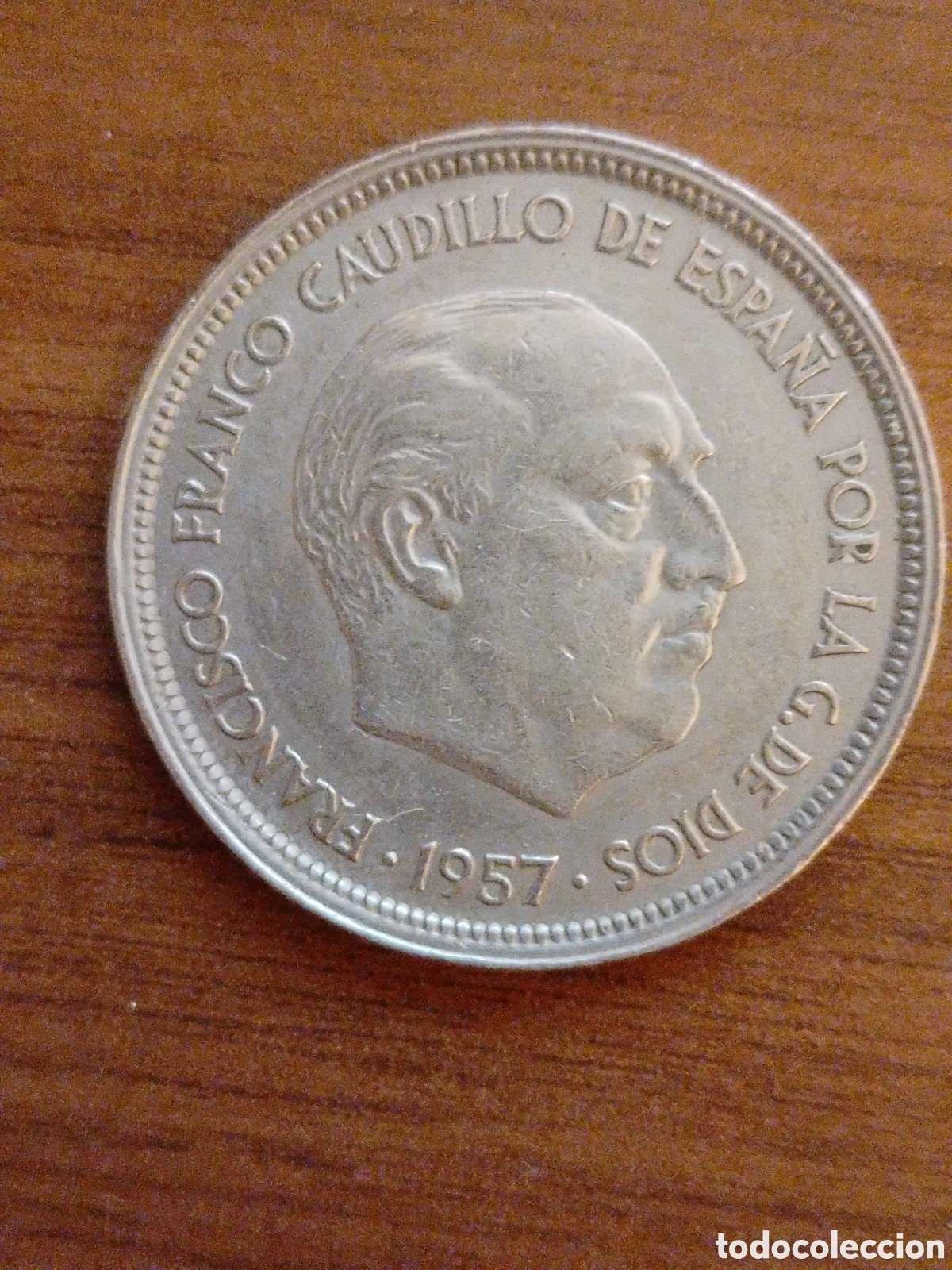 Monedas Franco: Moneda de 50 pts 1957 *60. - Foto 1