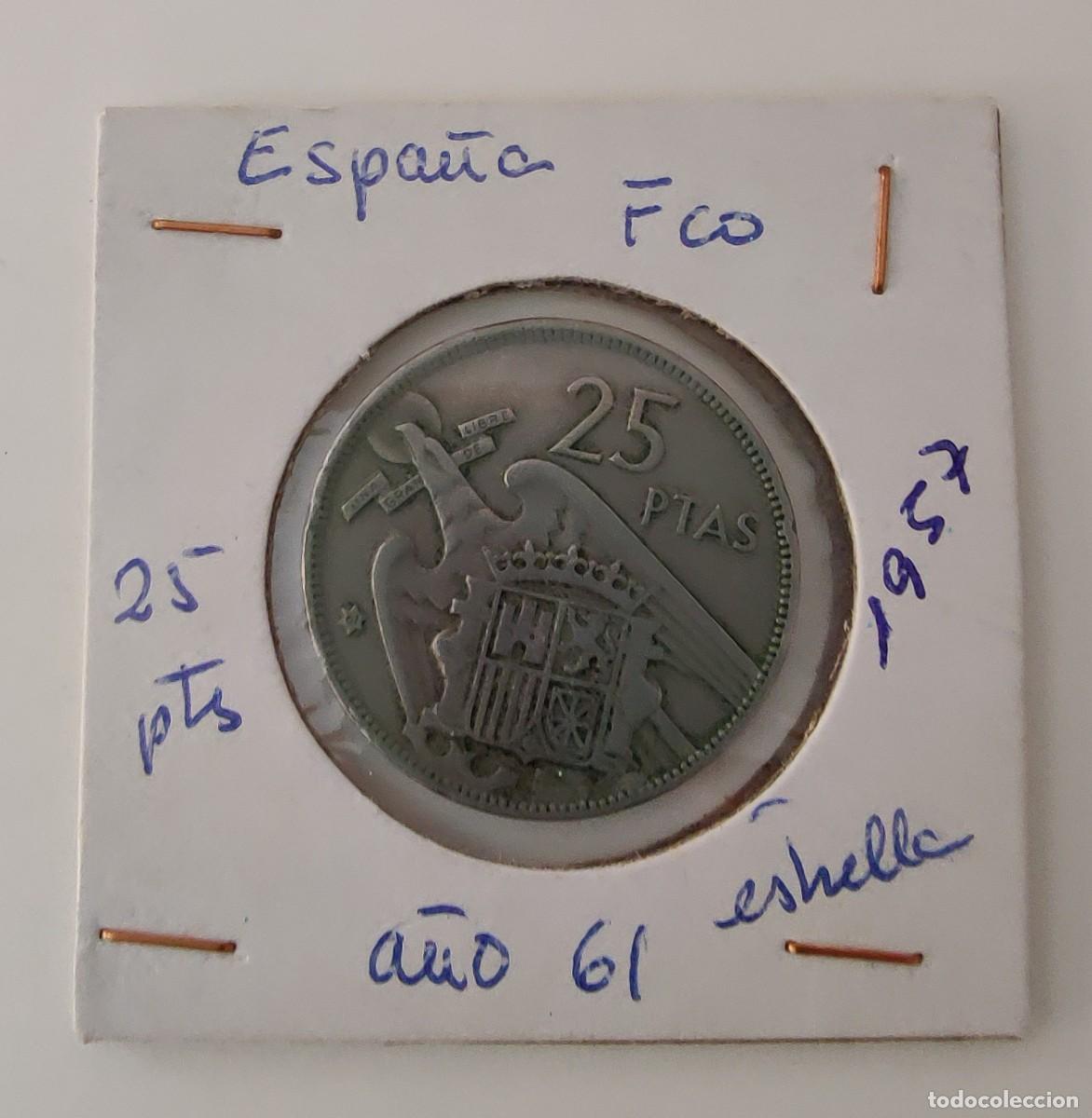Monedas Franco: Moneda de 25 Pesetas de Franco. - Foto 4