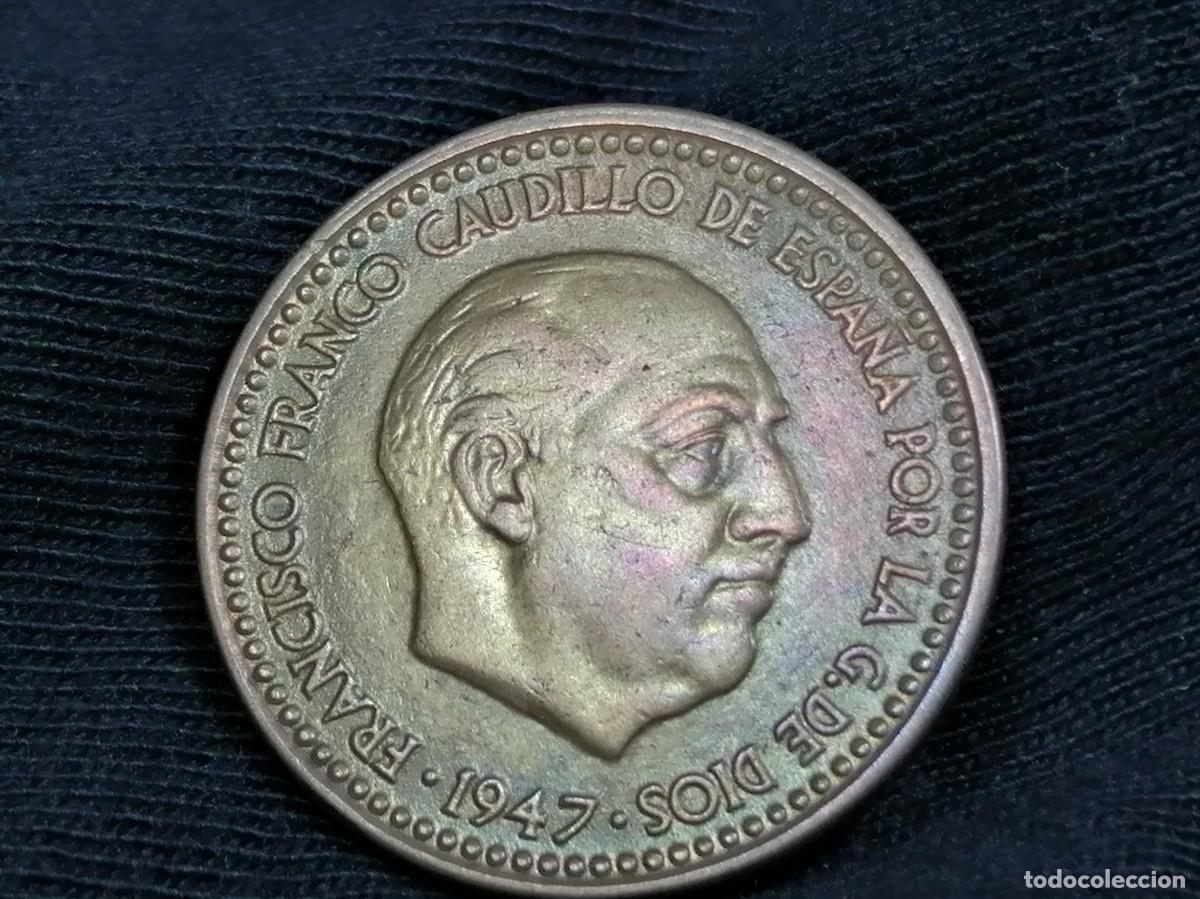 Monedas Franco: 1 PESETA 1947 / 54. EBC+ - Foto 4
