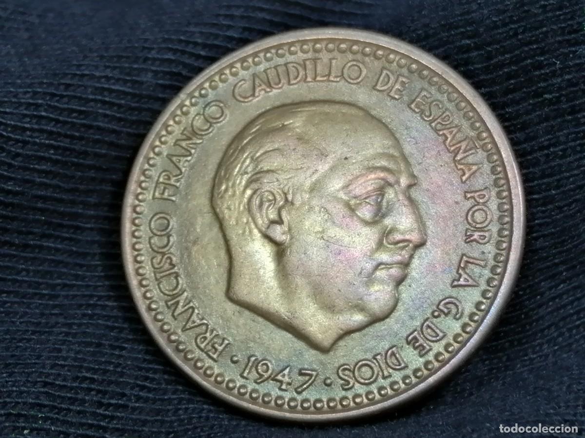 Monedas Franco: 1 PESETA 1947 / 54. EBC+ - Foto 6