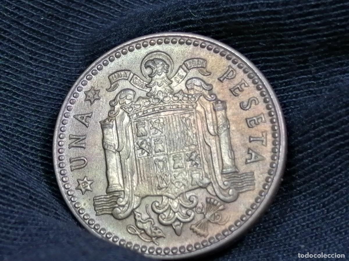 Monedas Franco: 1 PESETA 1947 / 54. EBC+ - Foto 8