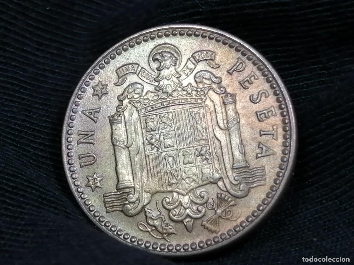 Monedas Franco: 1 PESETA 1947 / 54. EBC+ - Foto 10