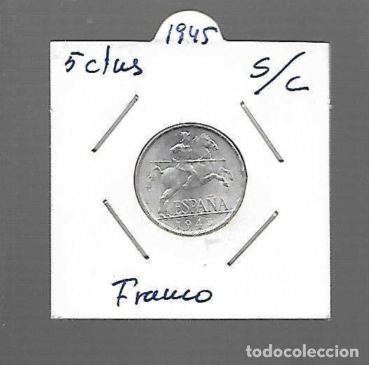 Monedas Franco: MONEDA DE FRANCO 5 CENTIMOS DEL 1945 S/C - Foto 1