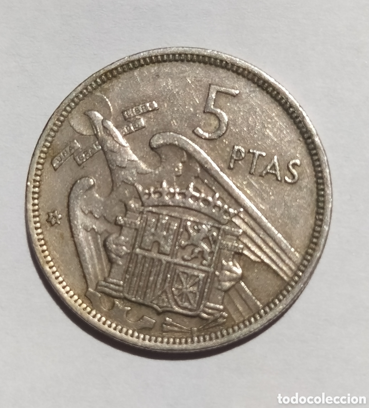 Monedas Franco: 5 PESETAS 1957 - Foto 2