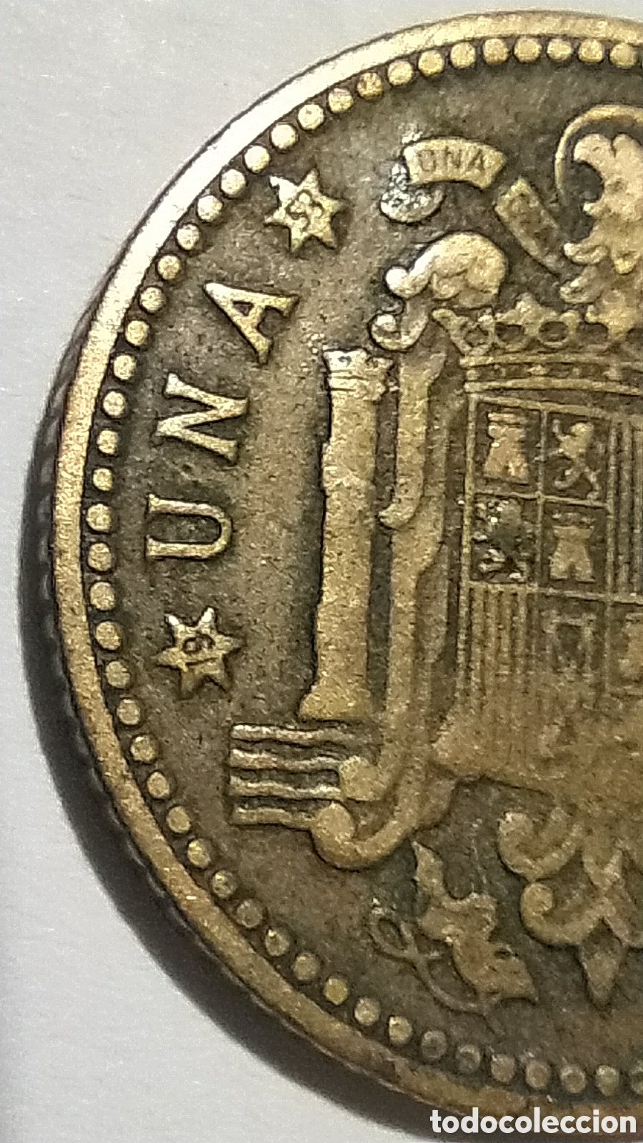 Monedas Franco: PESETA 1947 ESTRELLA 53 - Foto 5