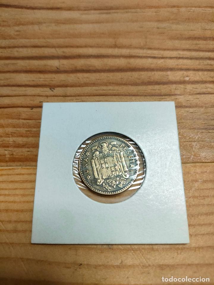 Monedas Franco: MONEDA 1 PESETA 1947 48 - Foto 2