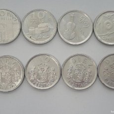 Monedas Franco: LOTE DE 8 MONEDAS DE 10 PESETAS DIFERENTES DE AÑO O MODELO G4