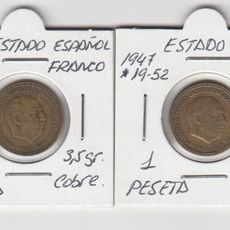 İspanya 1 Peseta 1947 49 Franco Dönemi. Fiyatları ve Özellikleri İspanya 1 Peseta 1947 49 Franco Dönemi. Fiyatları ve Özellikleri