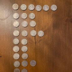 Monedas Franco: LOTE DE 37 MONEDAS DE 5 PTAS 1957 ESTRELLAS 58 , 59 , 60 , 61 , 62 , 64 , 65 , 67 , 69 , 71 , 72