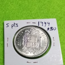 Monedas Franco: MONEDAS ESPAÑOLAS.5 PESETAS DE 1949 ESTELLA 50.