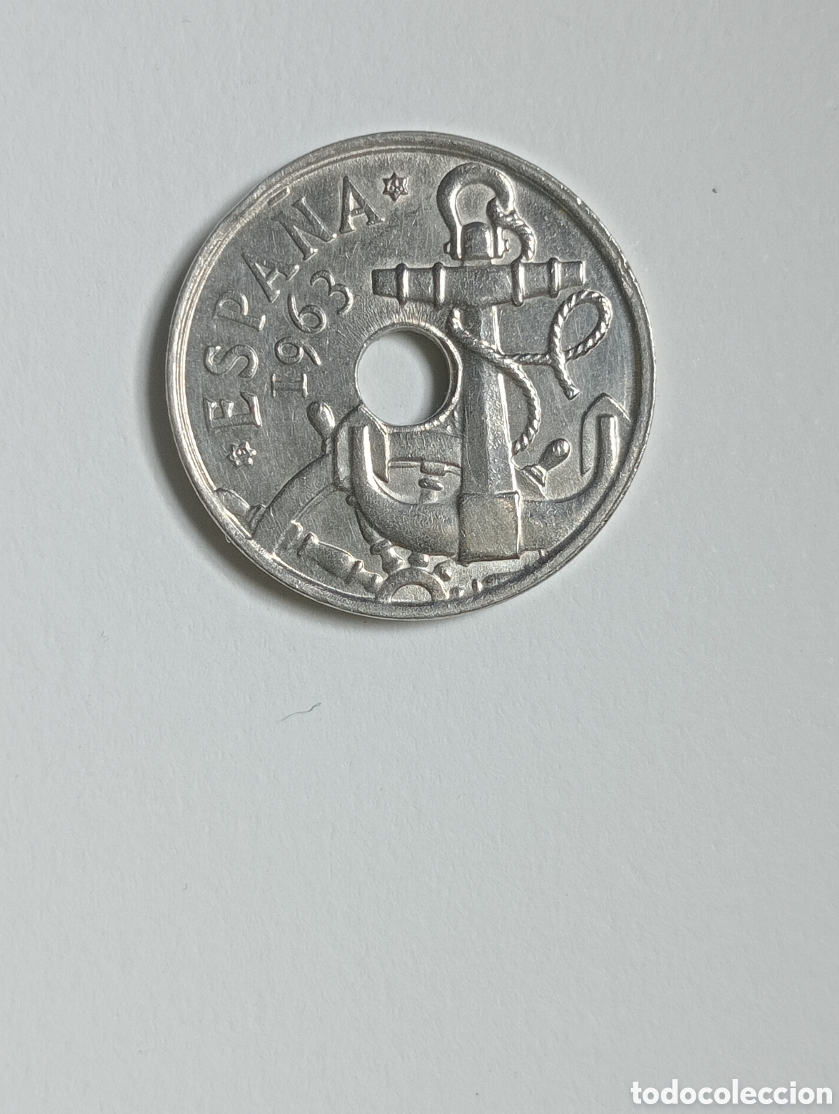 Monedas Franco: ESPA&Ntilde;A 5O CENT 1963 ( ESTRELLAS 19-65) - Foto 3