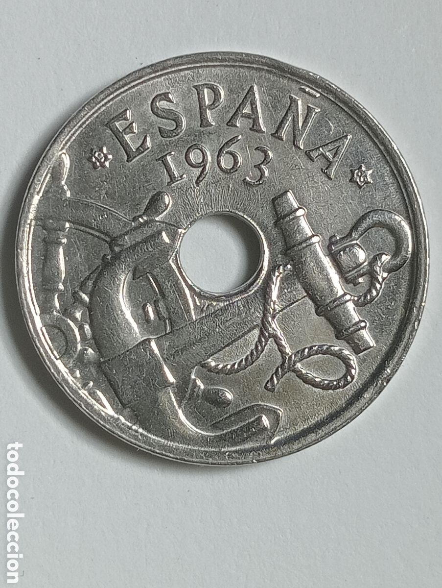 Monedas Franco: ESPA&Ntilde;A 5O CENT 1963 ( ESTRELLAS 19-65) - Foto 1