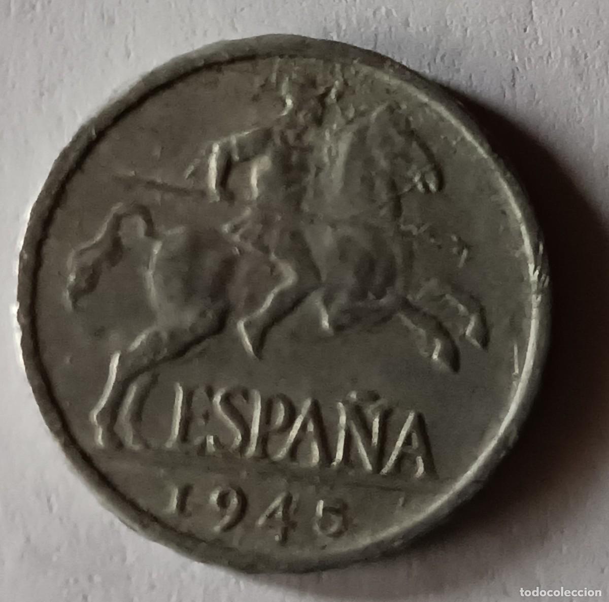 Monedas Franco: 5 c&eacute;ntimos 1945 Espa&ntilde;a - Foto 1