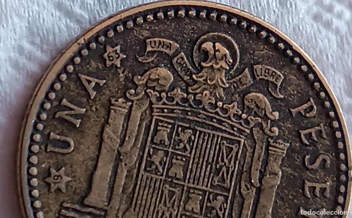 Monedas Franco: Peseta 1963 estrella 63 - Foto 1