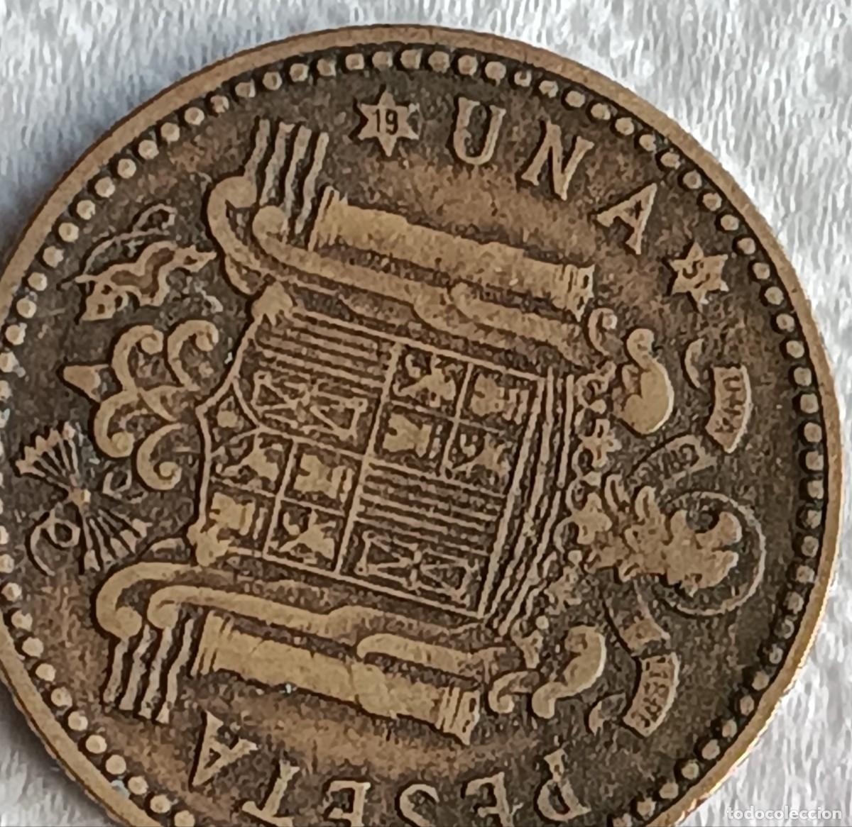 Monedas Franco: Peseta 1947 estrella 51 - Foto 1