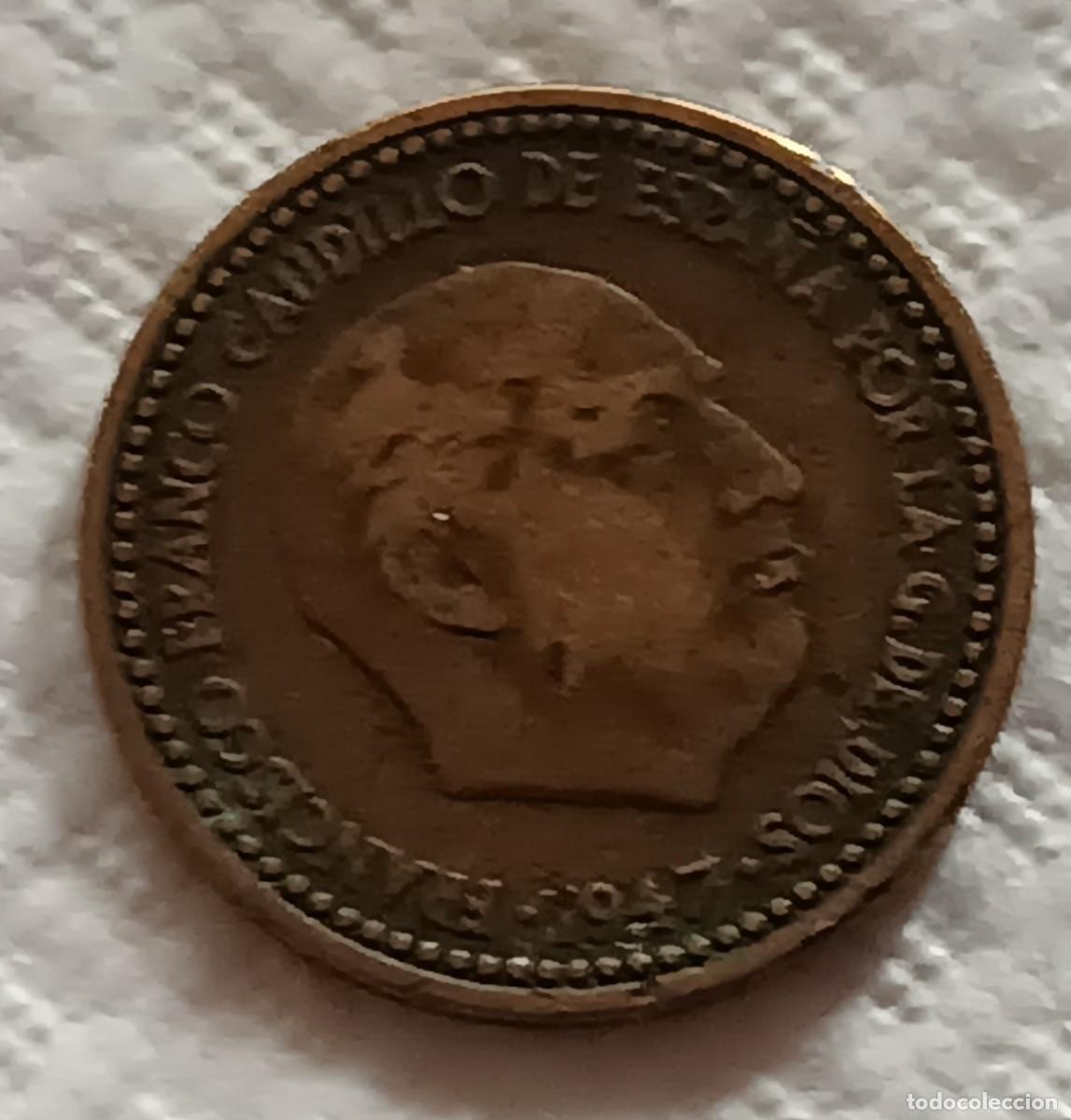 Monedas Franco: Peseta 1947 estrella 54 - Foto 2
