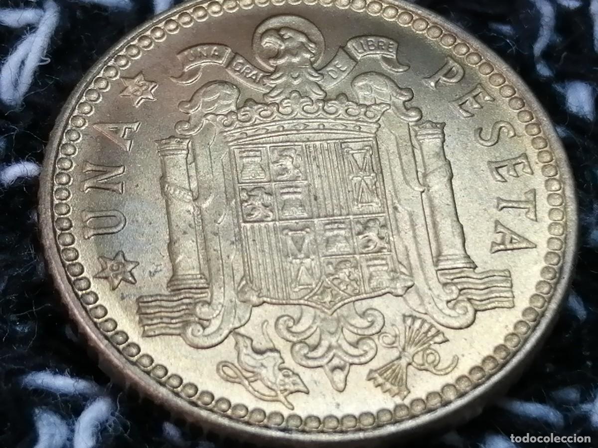 Monedas Franco: 1 PESETA 1963 / 65. SC+ - Foto 7