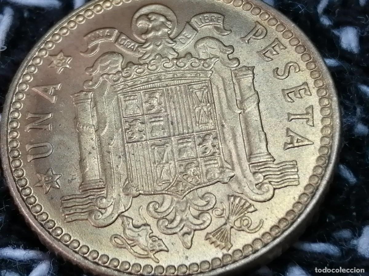 Monedas Franco: 1 PESETA 1963 / 65. SC+ - Foto 8