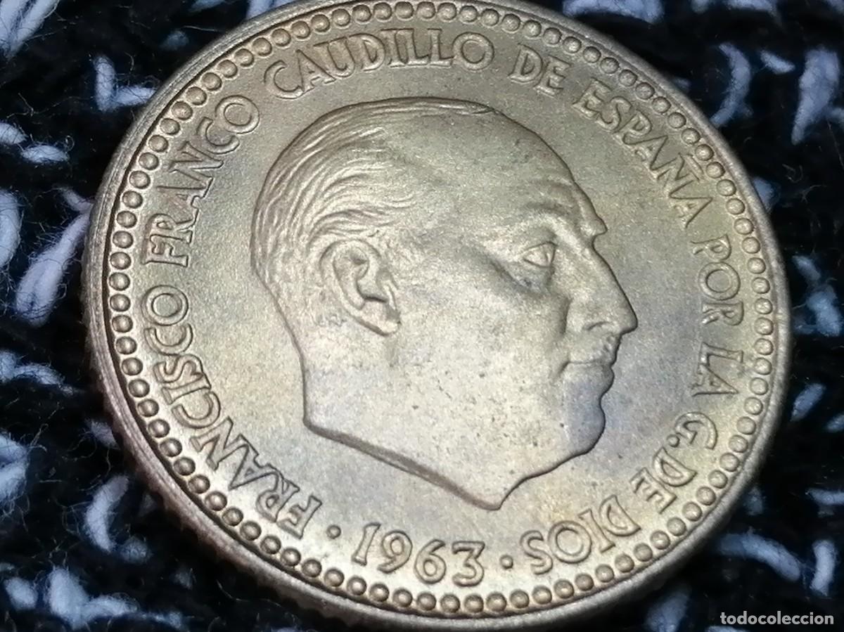Monedas Franco: 1 PESETA 1963 / 65. SC+ - Foto 11