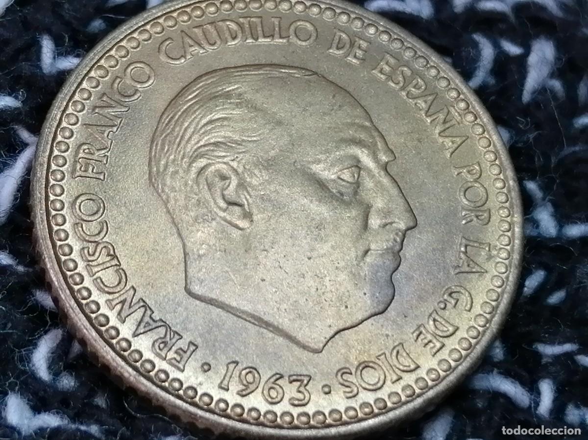 Monedas Franco: 1 PESETA 1963 / 65. SC+ - Foto 13