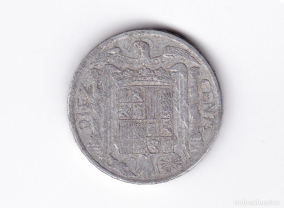 Monedas Franco: Moneda. Espa&ntilde;a. 10 C&eacute;ntimos. 1953. - Foto 2