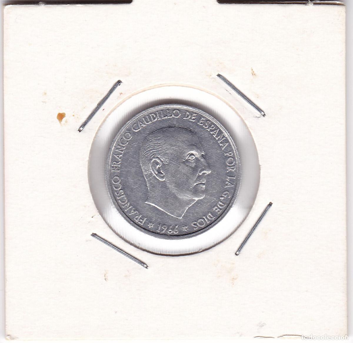 Monedas Franco: Moneda. Espa&ntilde;a. 50 C&eacute;ntimos. 1966 *73 MBC. - Foto 1