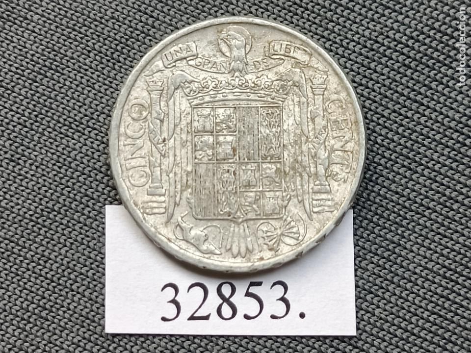 Monedas Franco: Espa&ntilde;a, 5 c&eacute;ntimos 1945, Franco - Foto 4