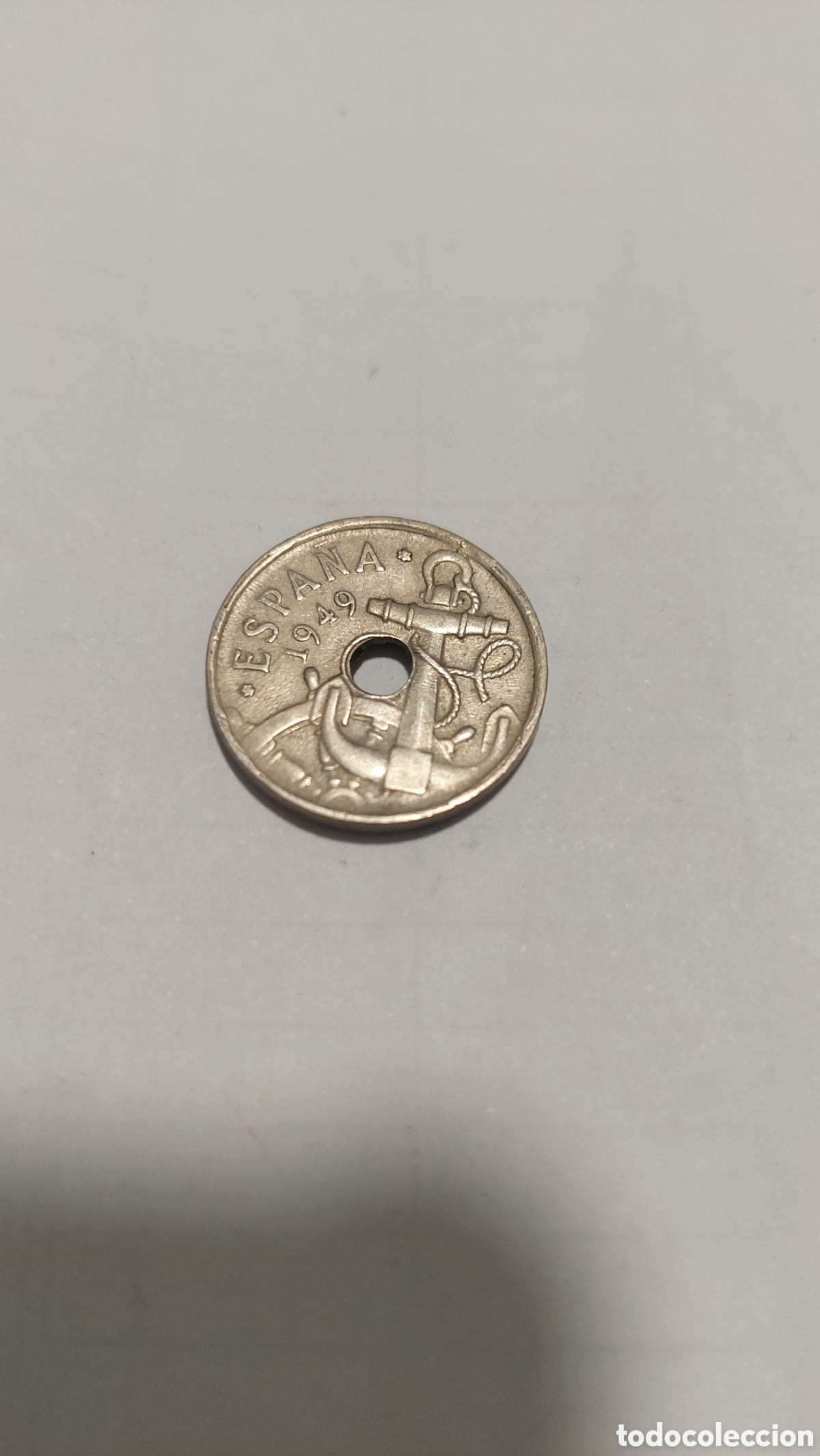 Monedas Franco: Moneda de 50 centimos 1949 - Foto 2