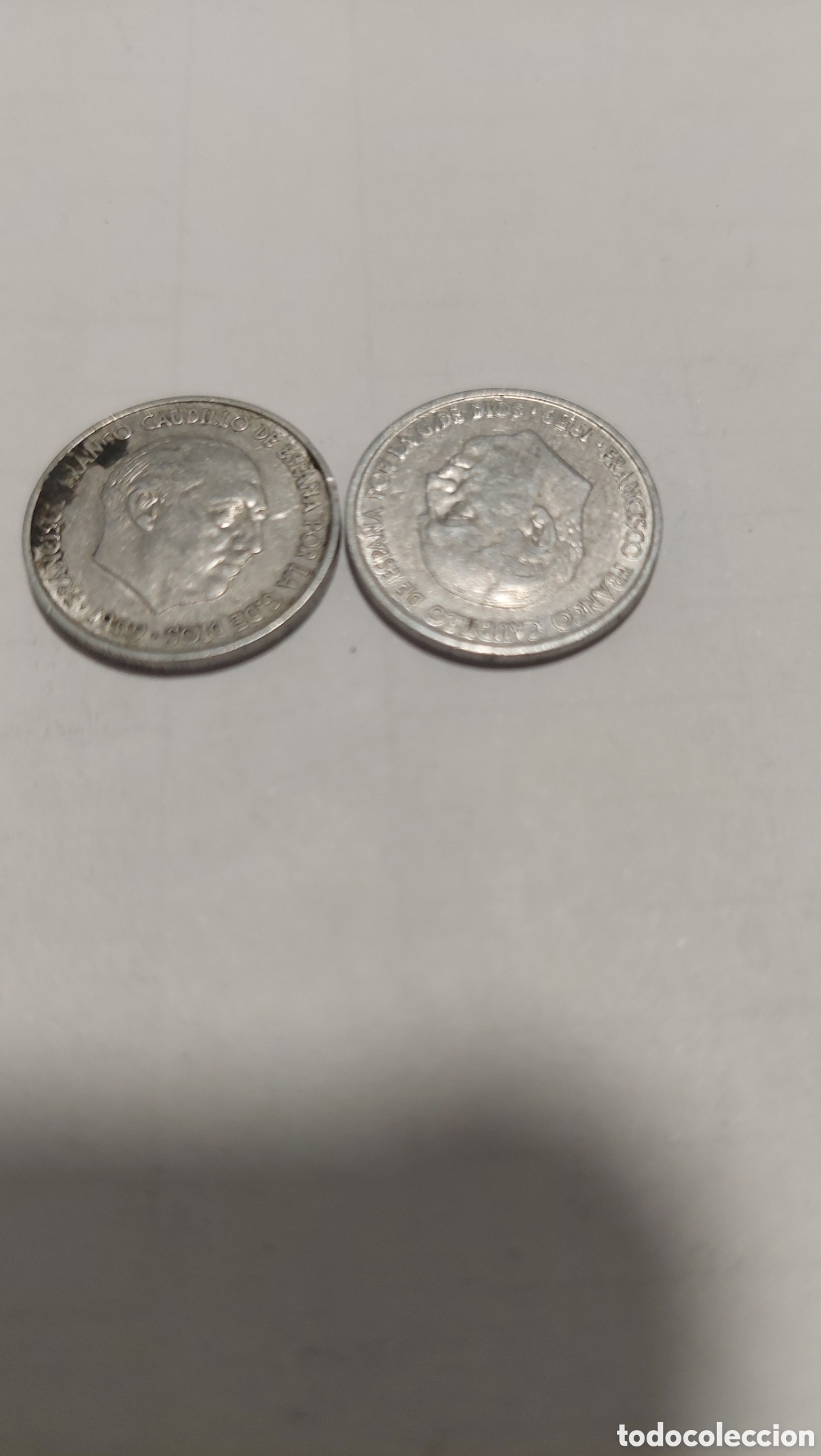 Monedas Franco: Lote de 2 monedas de 10 centimos 1959 - Foto 2