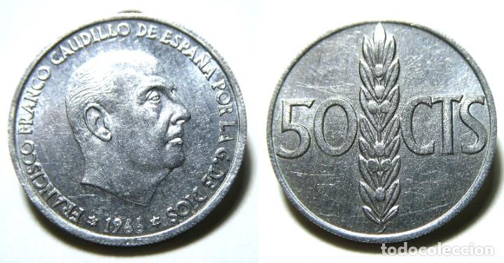 Monedas Franco: MONEDA DEL ESTADO ESPA&Ntilde;OL 50 CENTIMOS 1966*19-71 - Foto 1