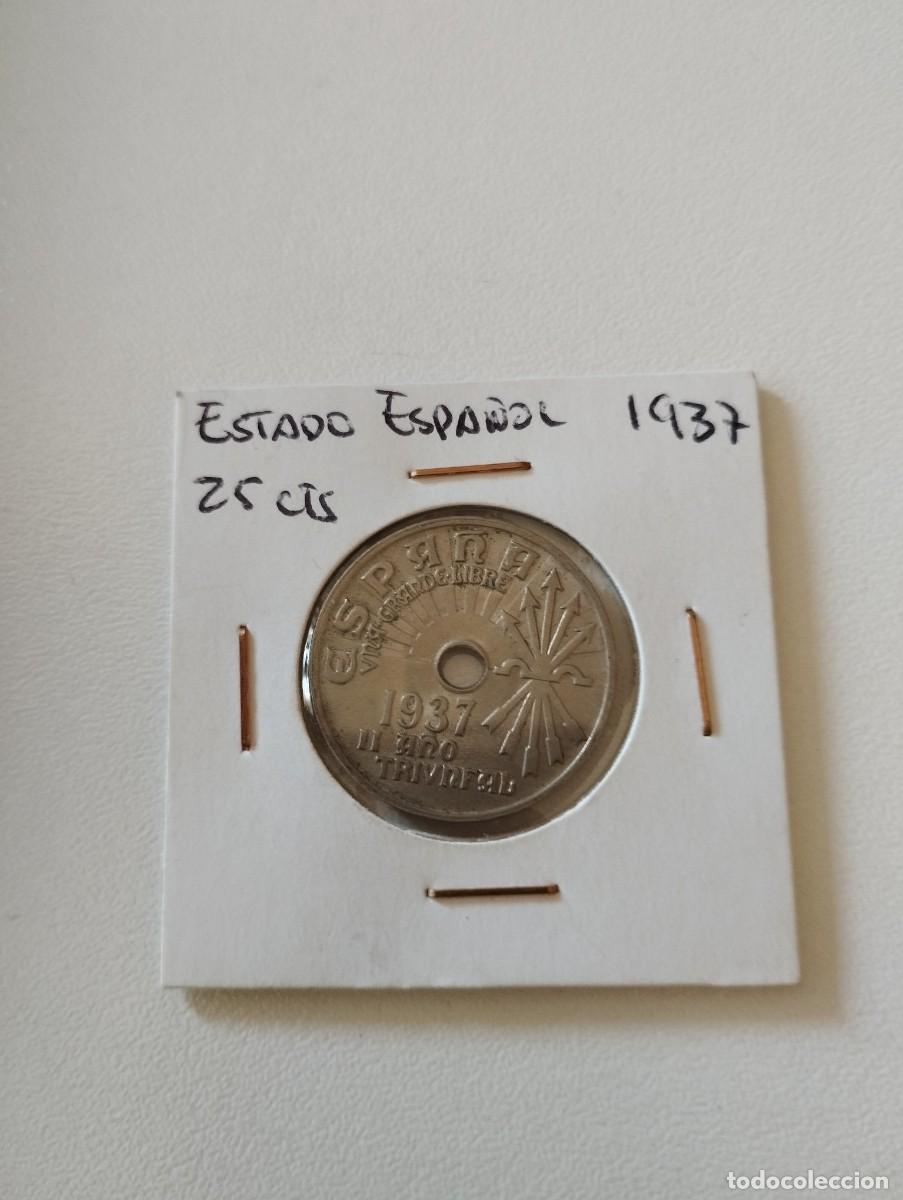 Monedas Franco: 25 CENTIMOS DEL A&Ntilde;O 1937 - Foto 1