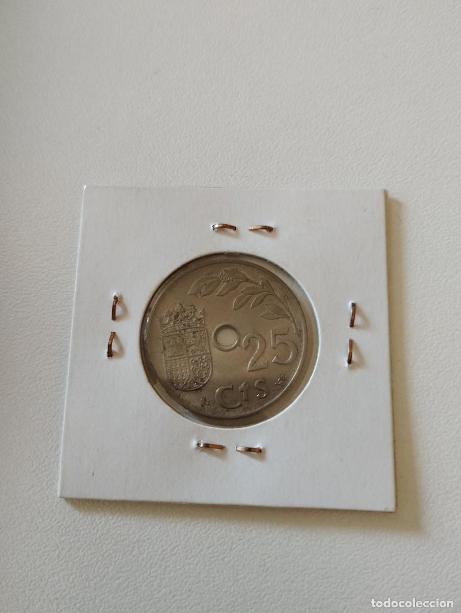Monedas Franco: 25 CENTIMOS DEL A&Ntilde;O 1937 - Foto 2