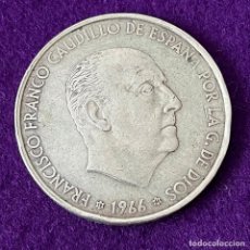 Monedas Franco: MONEDA ESPAÑA. 100 PESETAS FRANCO. PLATA. 1966 *19-66. ORIGINAL.