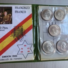Monedas Franco: ESTADO ESPAÑOL. SERIE 100 PESETAS EMISIÓN PLATA . 1966.SIN CIRCULAR. 1966 * 69. PALO RECTO
