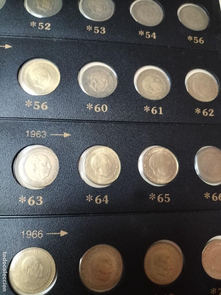 Monedas Franco: Estuche con monedas de Franco - Foto 3