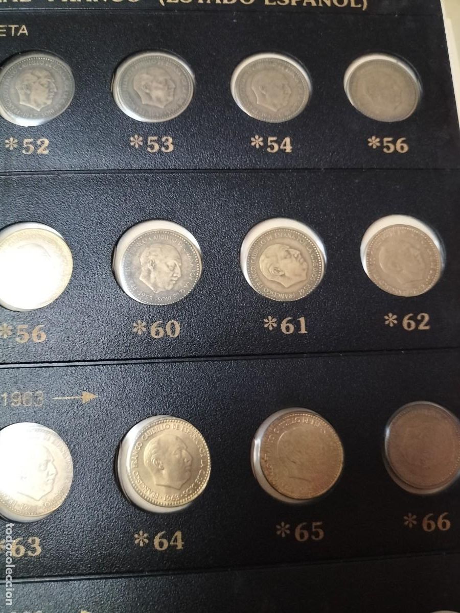 Monedas Franco: Estuche con monedas de Franco - Foto 5