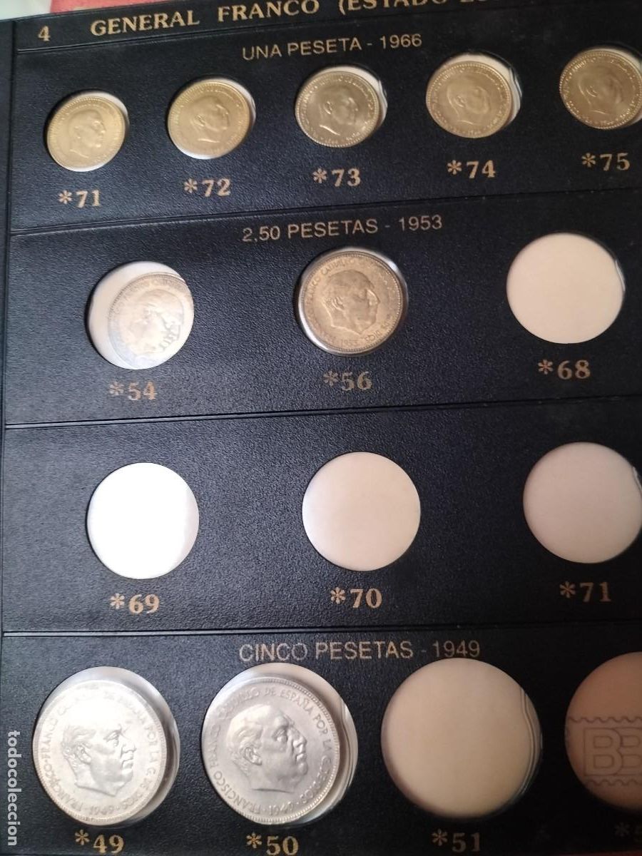 Monedas Franco: Estuche con monedas de Franco - Foto 6