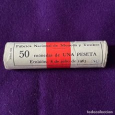 Monedas Franco: CARTUCHO DE 50 MONEDAS DE 1 PESETAS SIN CIRCULAR. FNMT. *1972.