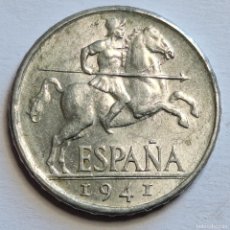 Monedas Franco: ⚜️ AU634. 10 CÉNTIMOS 1941
