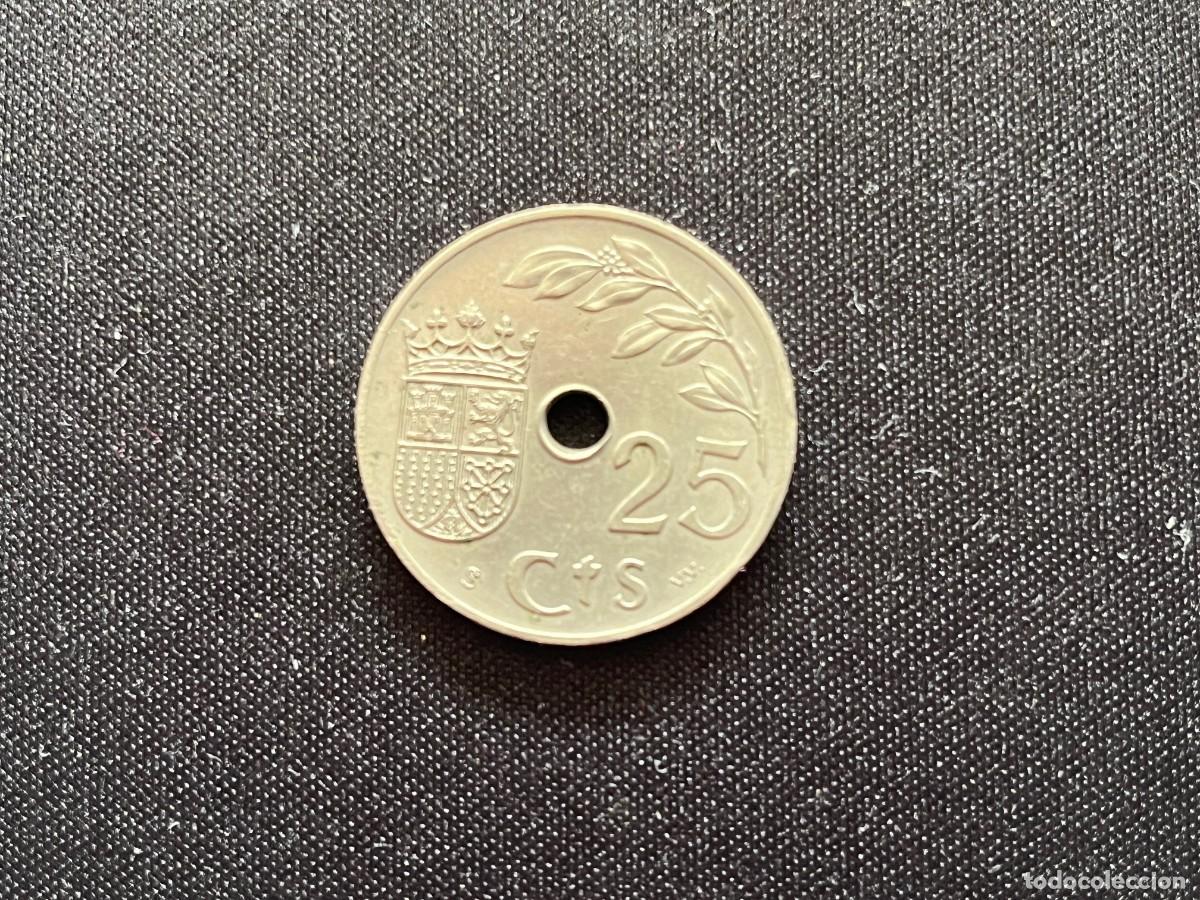 Monedas Franco: MONEDA DE 25 CENTIMOS A&Ntilde;O 1937 - Foto 1